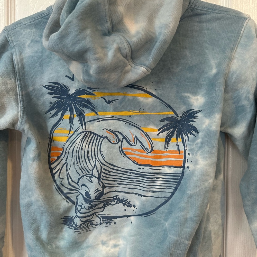 Stitch Disney Tie Dyed Hoodie size 10/12